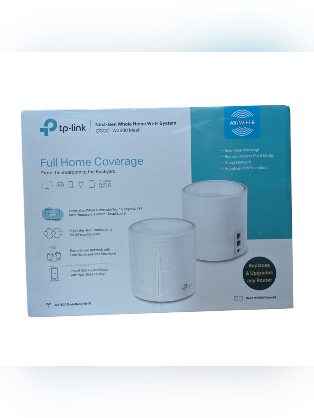 TP-Link Deco W3600 Mesh Wi-Fi System - White